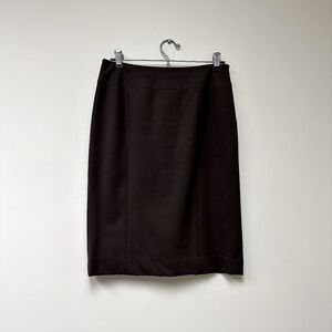 Lafayette 148 brown pencil career wear skirt